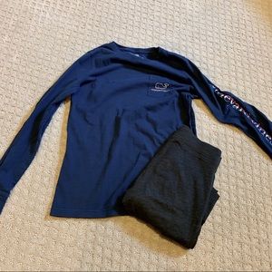 Vineyard vine shirt and leggings